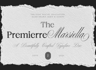 Premierre Marsiella Font preview image 1