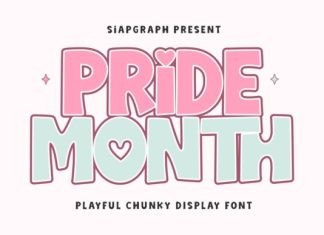 Pride Month Font preview image 1