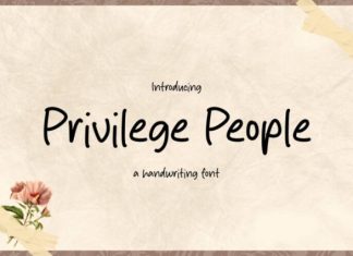 Privilege People Font preview image 1