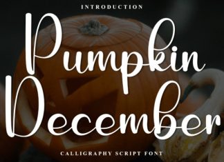 Pumpkin December Font preview image 1