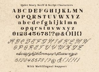 Quiet Story Font preview image 2