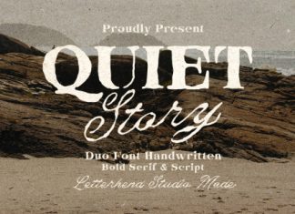Quiet Story Font preview image 1