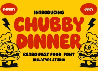 RT Chubby Dinner Font preview image 1