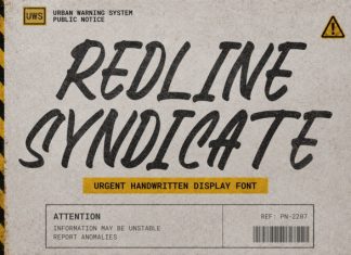 RT Redline Syndicate Font preview image 1