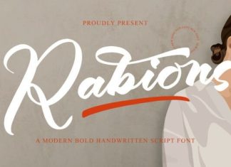 Rabions Font preview image 1