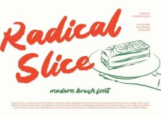Radical Slice Font preview image 1