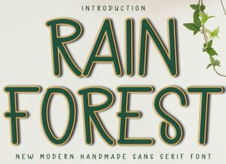 Rain Forest Font preview image 1