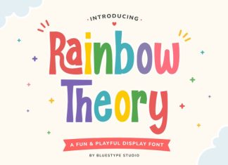 Rainbow Theory Font preview image 1