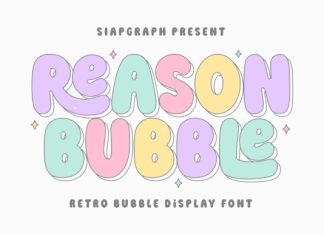 Reason Bubble Font preview image 1