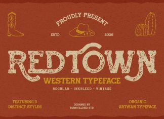 Redtown Font preview image 1