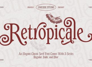 Retropicale Font preview image 1