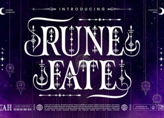 Rune Fate Font preview image 1