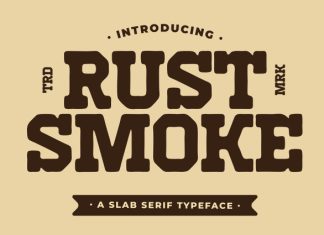 Rust Smoke Font preview image 1
