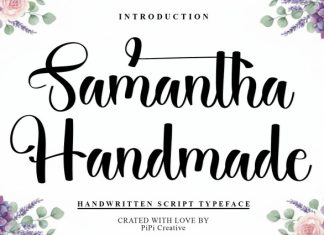 Samantha Handmade Font preview image 1
