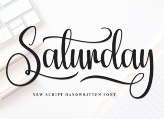 Saturday Font preview image 1