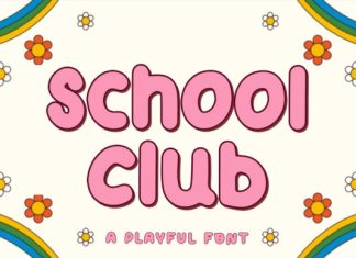 School Club Font preview image 1