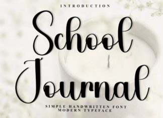 School Journal Font preview image 1