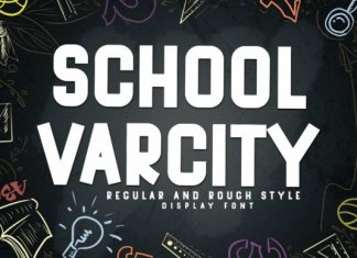 School Varcity Font preview image 1