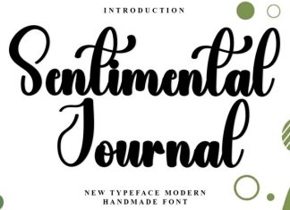 Sentimental Journal Font preview image 1