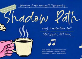 Shadow Path Font preview image 1