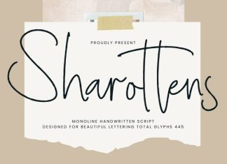 Sharottens Font preview image 1