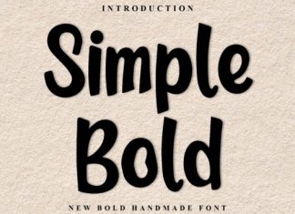 Simple Bold Font preview image 1