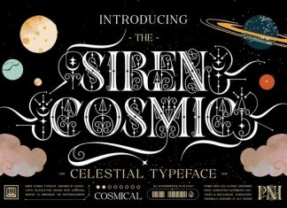 Siren cosmic Font preview image 1