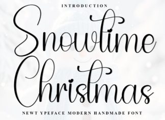 Snowtime Christmas Font preview image 1