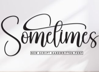 Sometimes Font preview image 1