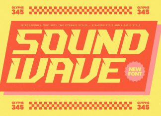 Sound Wave Font preview image 1