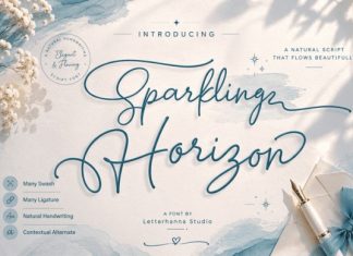 Sparkling Horizon Font preview image 1