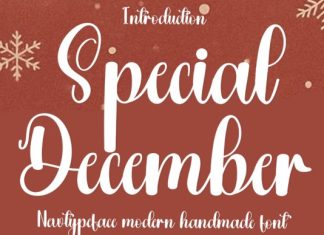 Special December Font preview image 1