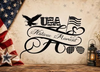 Spirit Patriotic Monogram Font preview image 3