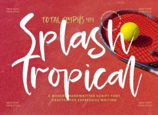 Splash Tropical Font preview image 1