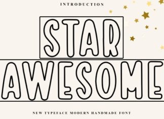 Star Awesome Font preview image 1