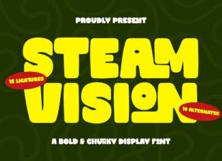 Steam Vision Font preview image 1