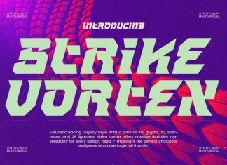 Strike Vortex Font preview image 1