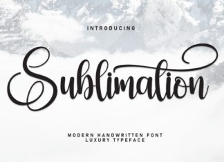 Sublimation Font preview image 1