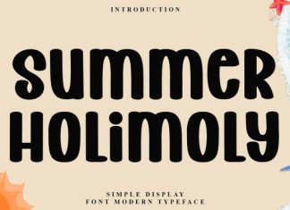 Summer Holimoly Font preview image 1