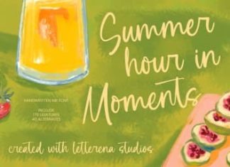 Summer Moments Font preview image 1