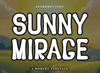 Sunny Mirage Font preview image 1