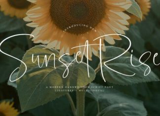 Sunset Rise Font preview image 1