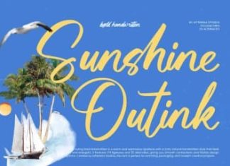 Sunshine Outink Font preview image 1