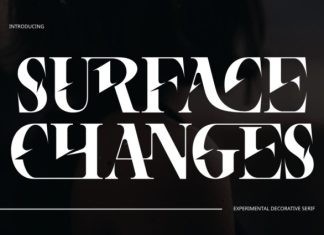 Surface Changes Font preview image 1