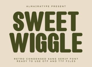 Sweet Wiggle Font preview image 1