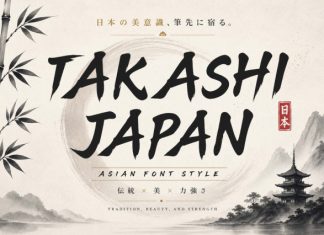 Takashi Japan Font preview image 1