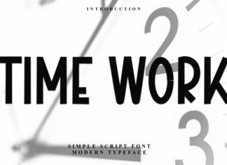 Time Work Font preview image 1
