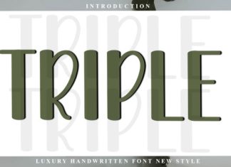 Triple Font preview image 1