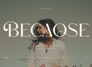Becaose Font preview image 1
