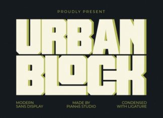 Urban Block Font preview image 1